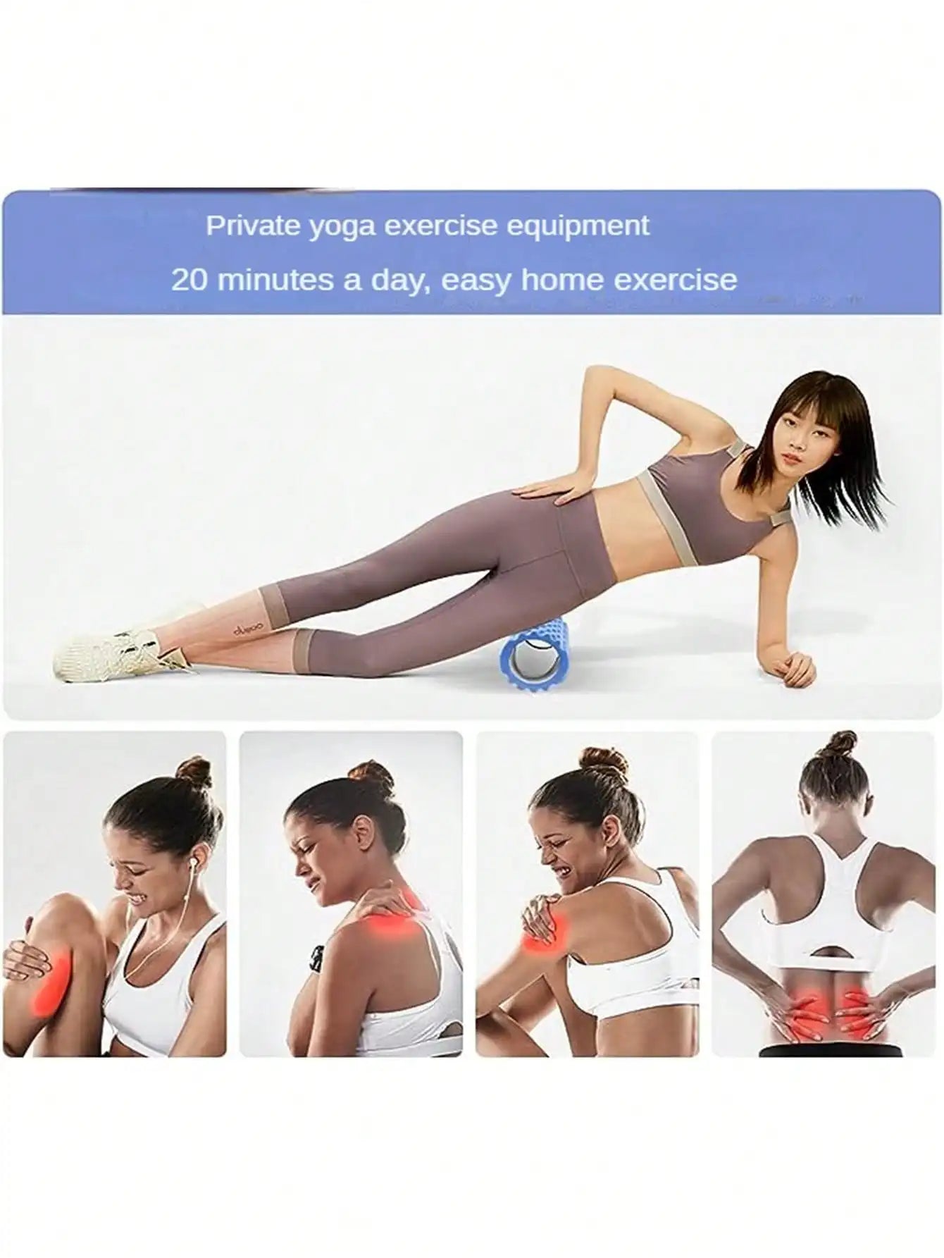 Foam Roller – EVA Hollow Yoga Column for Muscle Relaxation & Pilates