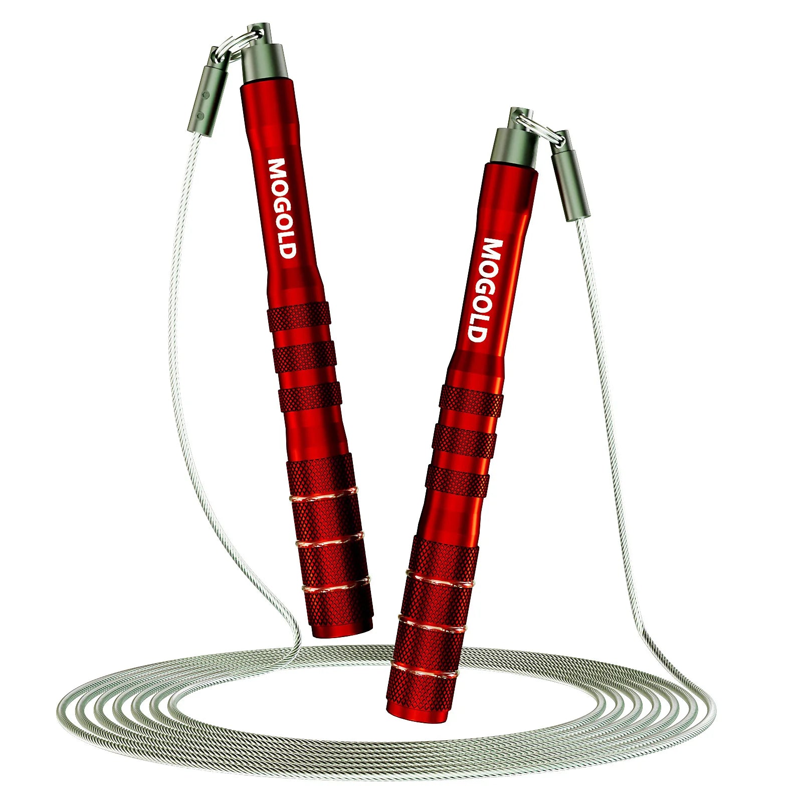 Anti-tangling fast skipping rope, adjustable steel wire skipping rope, suitable for fitness, home exercise and weight loss