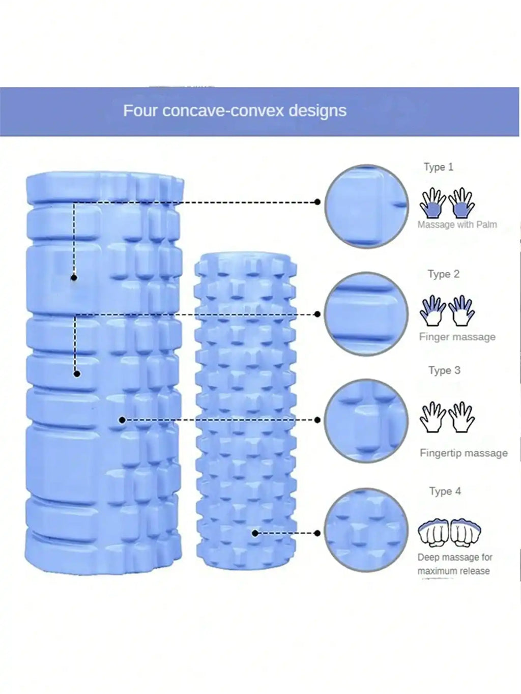 Foam Roller – EVA Hollow Yoga Column for Muscle Relaxation & Pilates