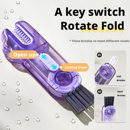 Cup Lid Brush Multi-functional 3in1 Cup Lid Gap Cleaning Brush Insulation Bottle Cleaning Tools Tiny Bottle Cup Lid Detail Brush